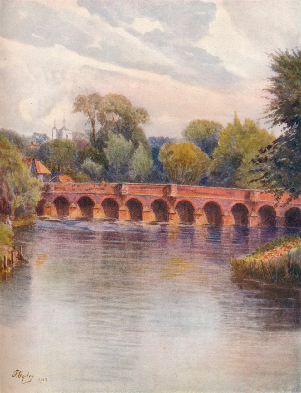 Ponte di Leatherhead, 1912, 1914 da James S Ogilvy