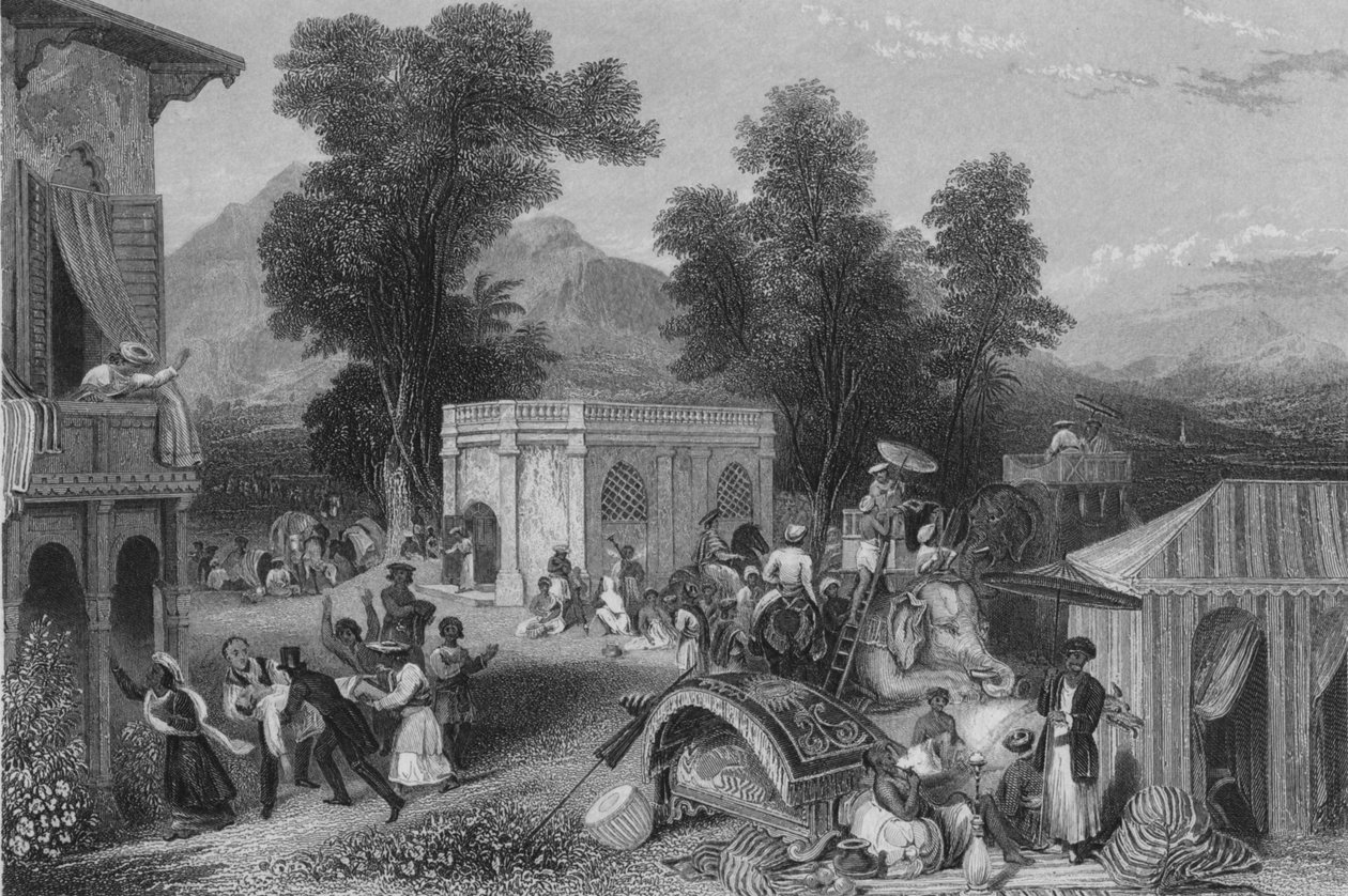 Morte del Vescovo Heber, 1846 da James Sands