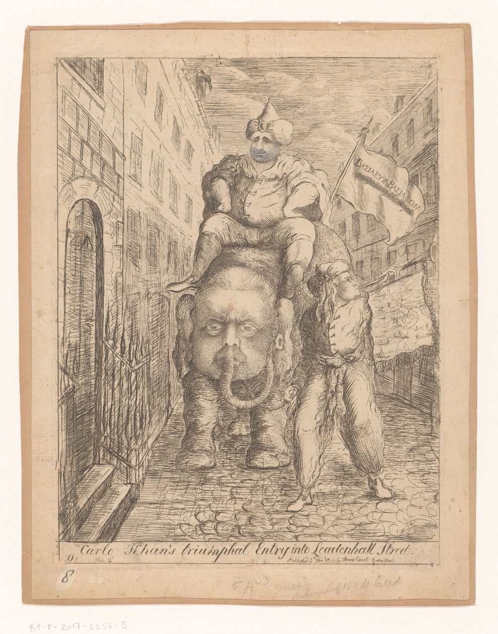 Caricatura di Charles Fox da James Sayers