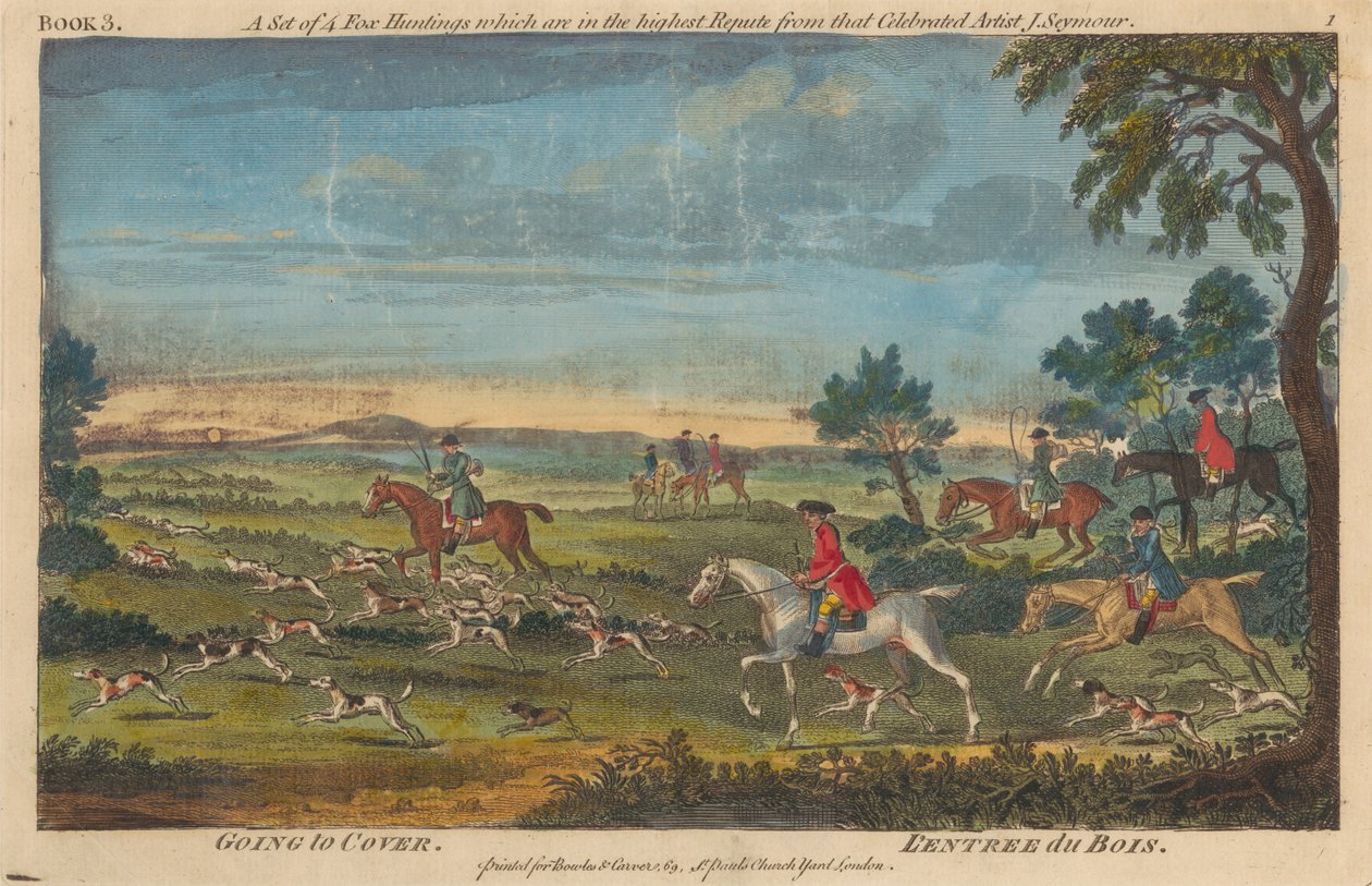 Satz von zwölf: 4 Fuchsjagden. 4 Hirschjagden. 4 Hasenjagden da James Seymour