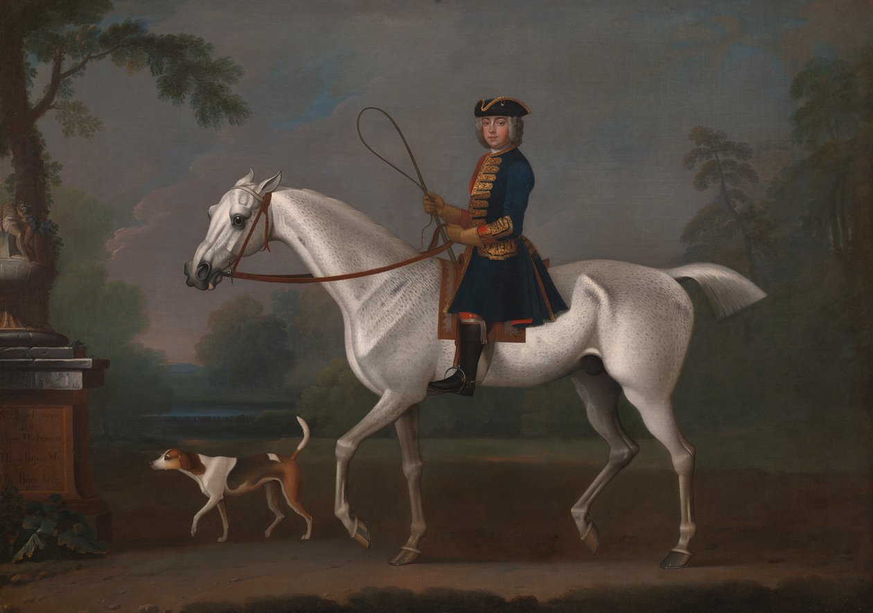 Sir Roger Burgoyne che cavalca 