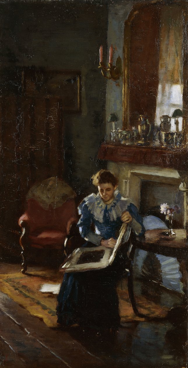 Un interno di Dublino, c.1915-20 da James Sinton Sleator
