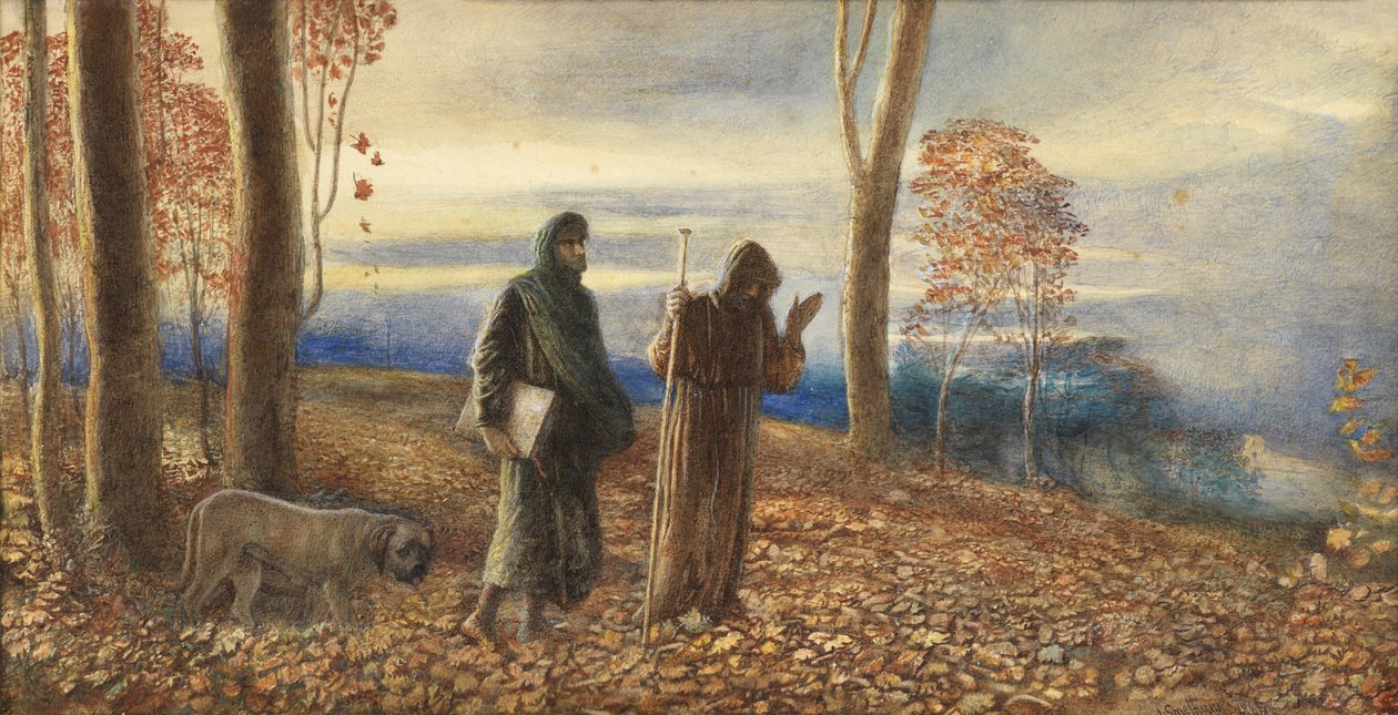 Dante e Virgilio a Vallombrosa da James Smetham