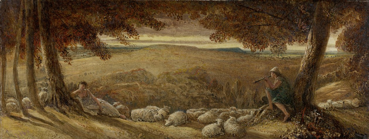 Pascolo serale, c.1860-70 da James Smetham