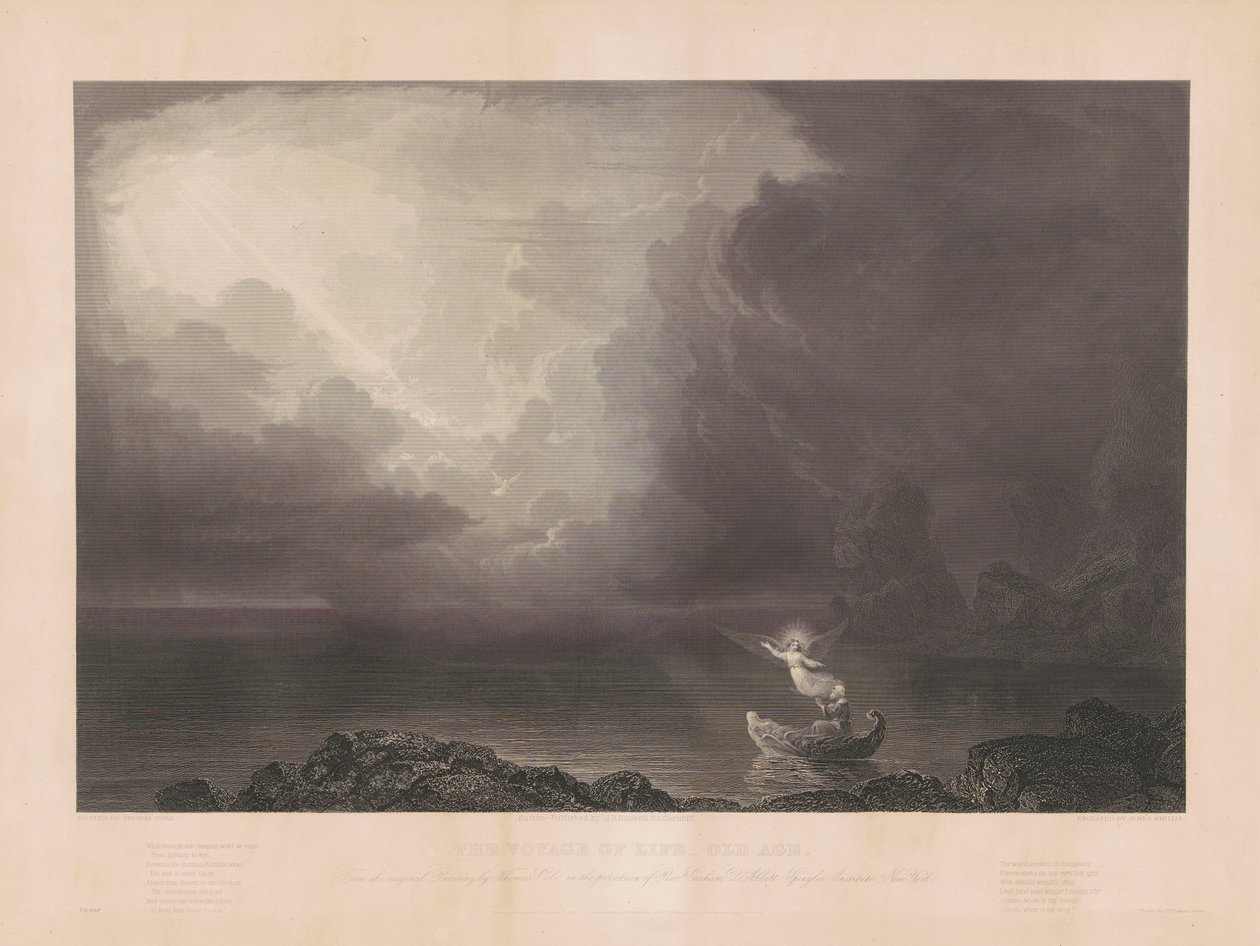 Il viaggio della vita: vecchiaia da James Smillie, after Thomas Cole