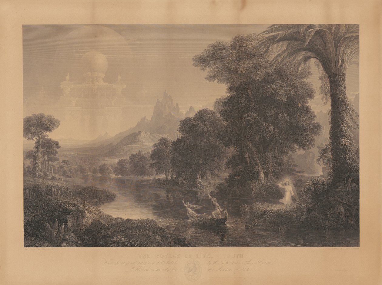 Il viaggio della vita: Gioventù da James Smillie, after Thomas Cole