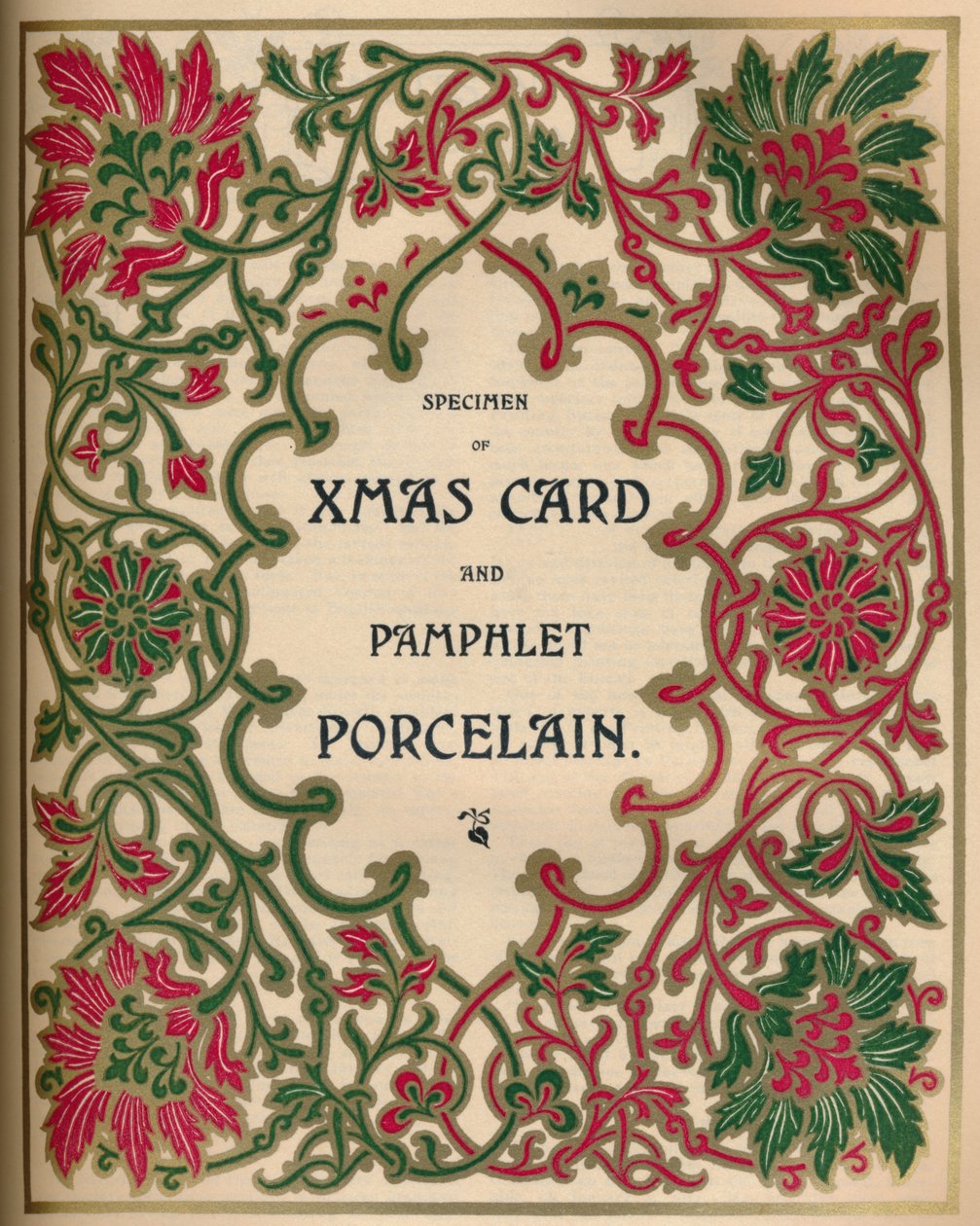 Specimen di Cartolina di Natale e Opuscolo in Porcellana - James Spicer & Sons, Ltd., 1910 da James Spicer and Sons