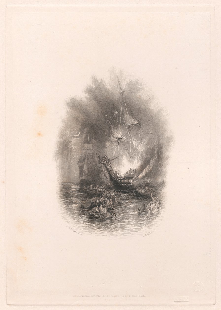 Incendio in mare (vignetta) da James T. Willmore