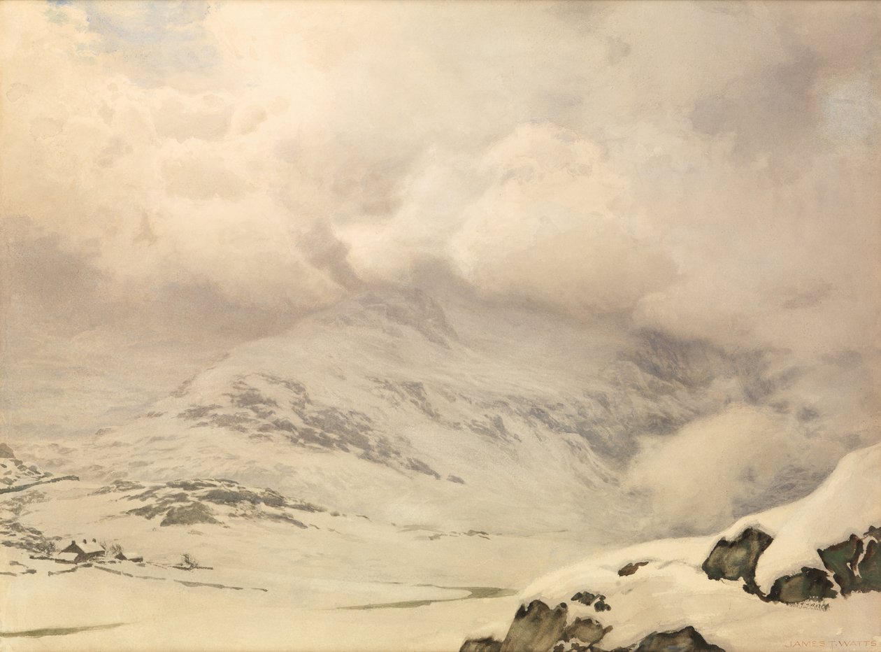 Un mondo di neve e nuvole da James Thomas Watts
