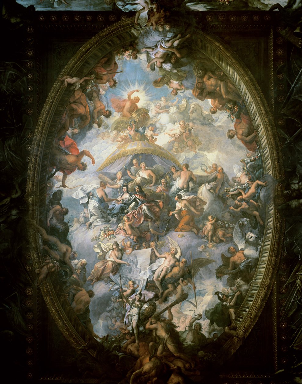 Soffitto della Sala Dipinta, 1707-14 da James Thornhill