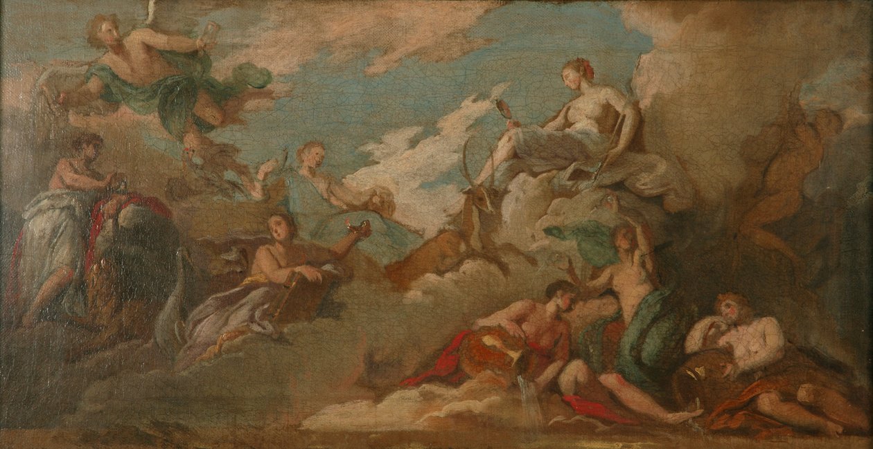 Tempo, Prudenza e Vigilanza, c.1716 da James Thornhill