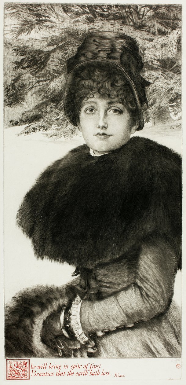 Una passeggiata nella neve da James Tissot