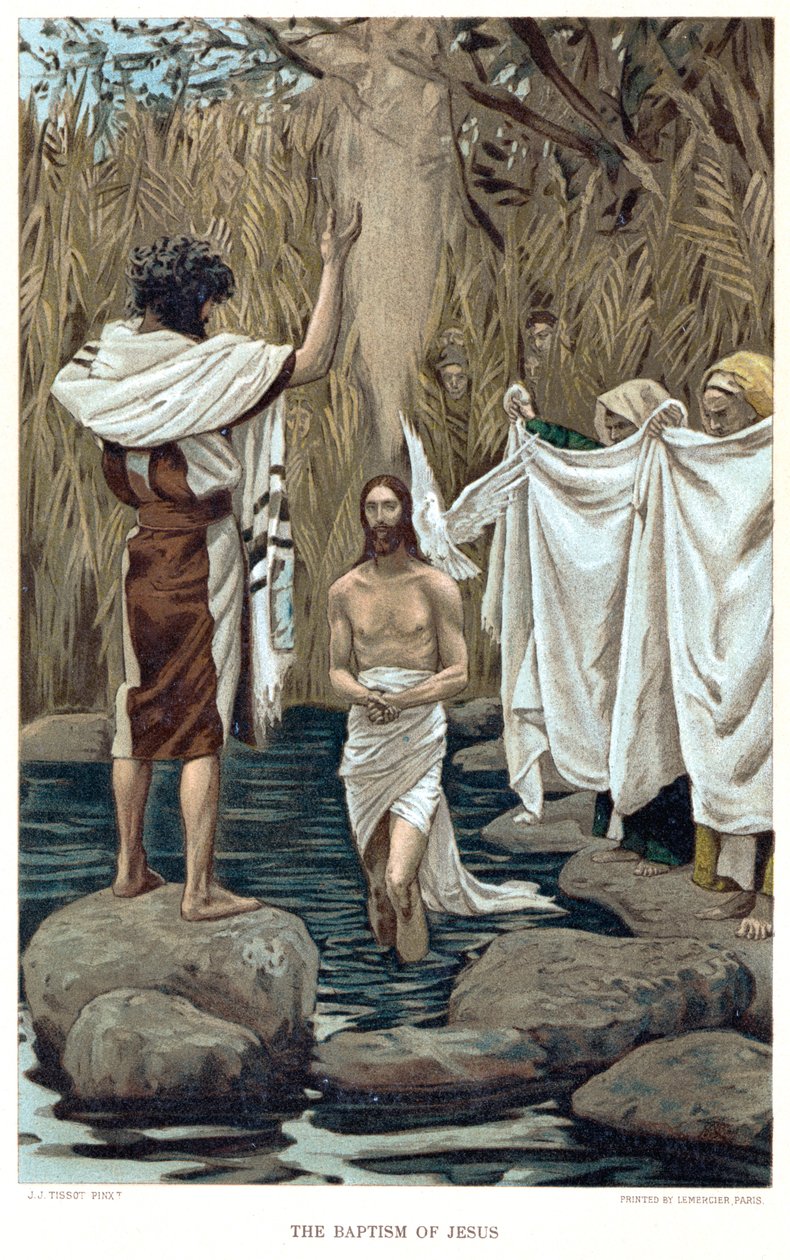 Battesimo di Gesù da Giovanni Battista da James Tissot