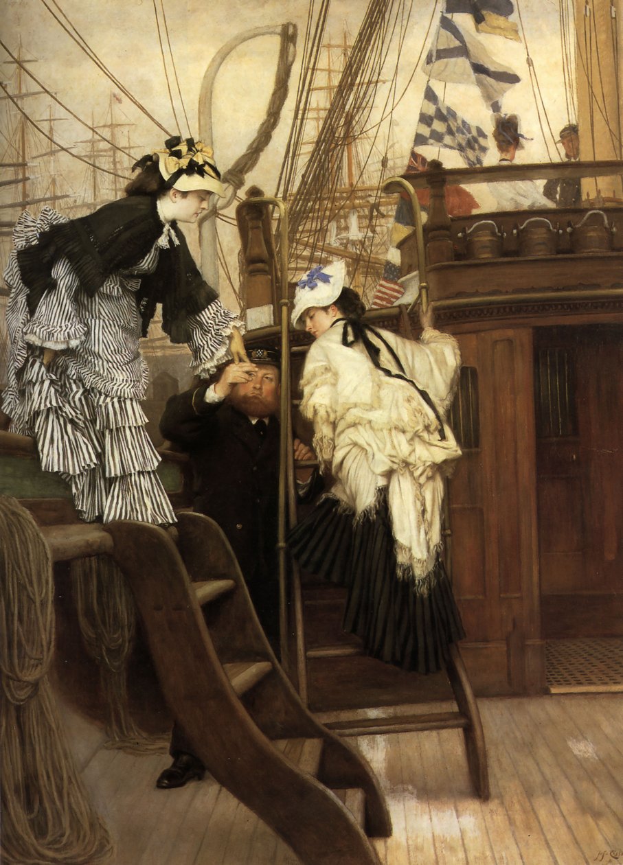 Imbarco sullo yacht da James Jacques Joseph Tissot