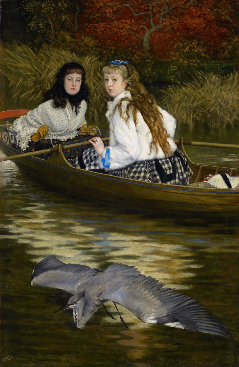 Sul Tamigi, un airone da James Tissot