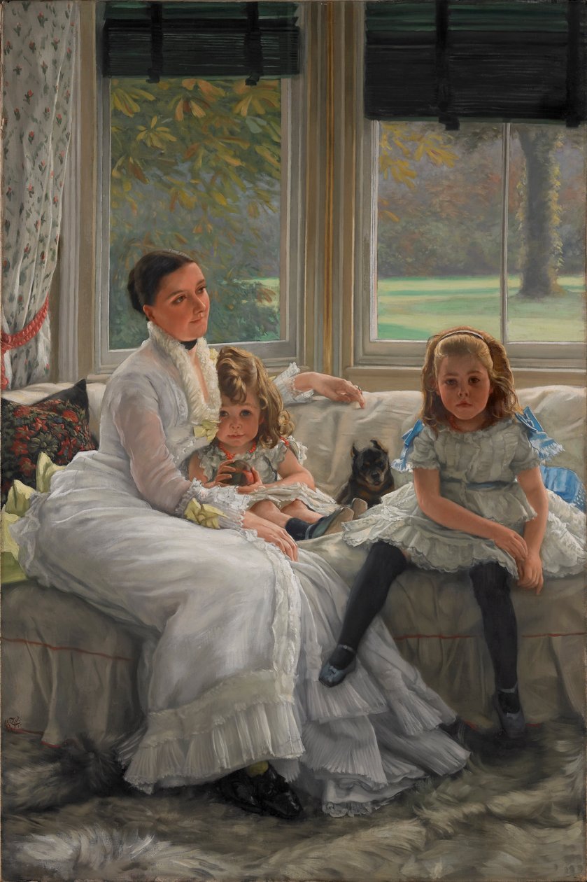 Ritratto della signora Catherine Smith Gill e di due dei suoi figli da James Tissot