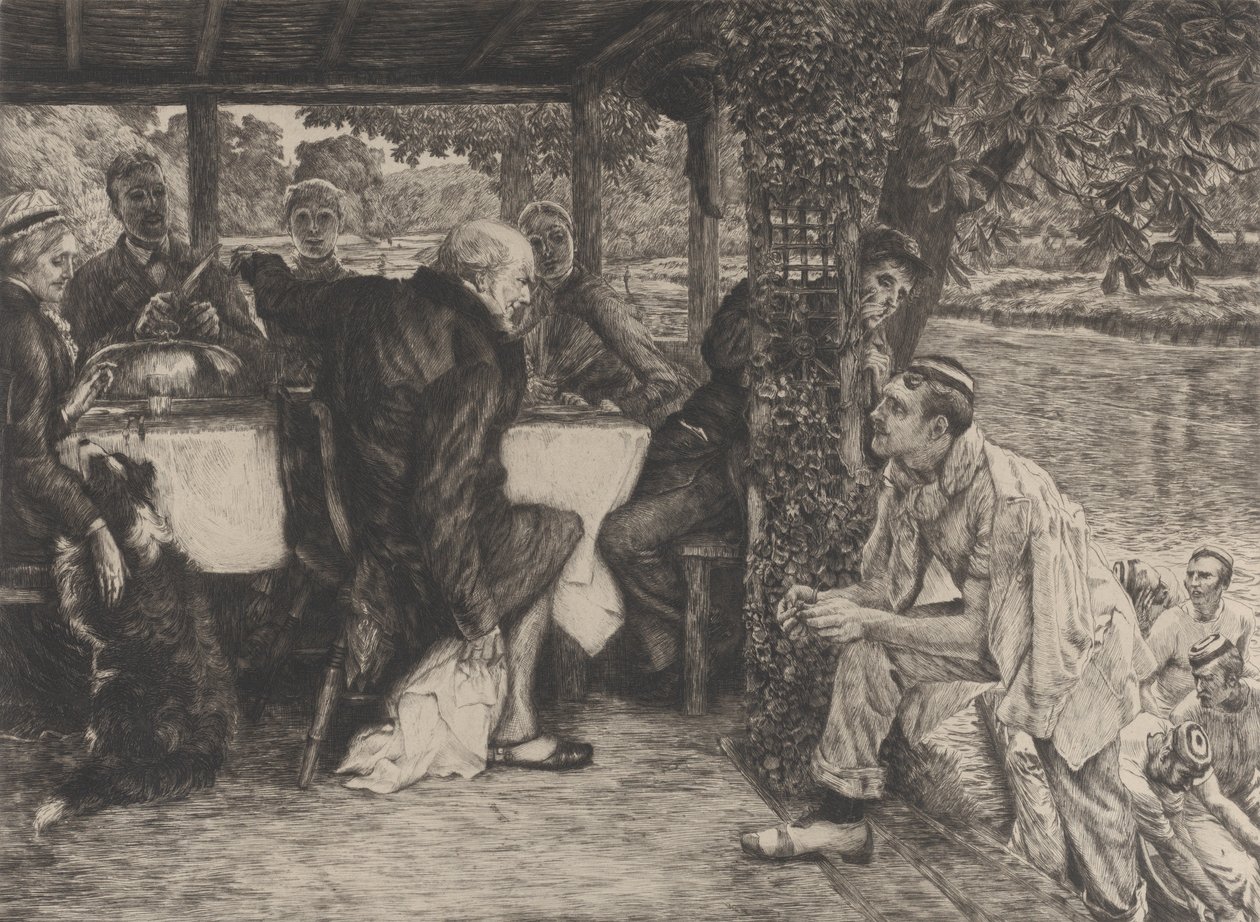La parabola del figliol prodigo, No. IV: Il vitello grasso da James Tissot