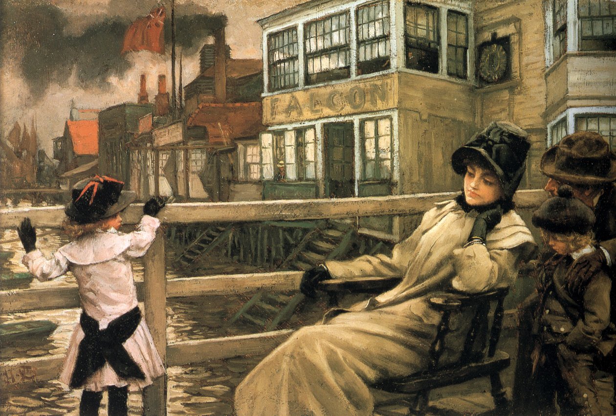 Aspettando il traghetto I da James Tissot
