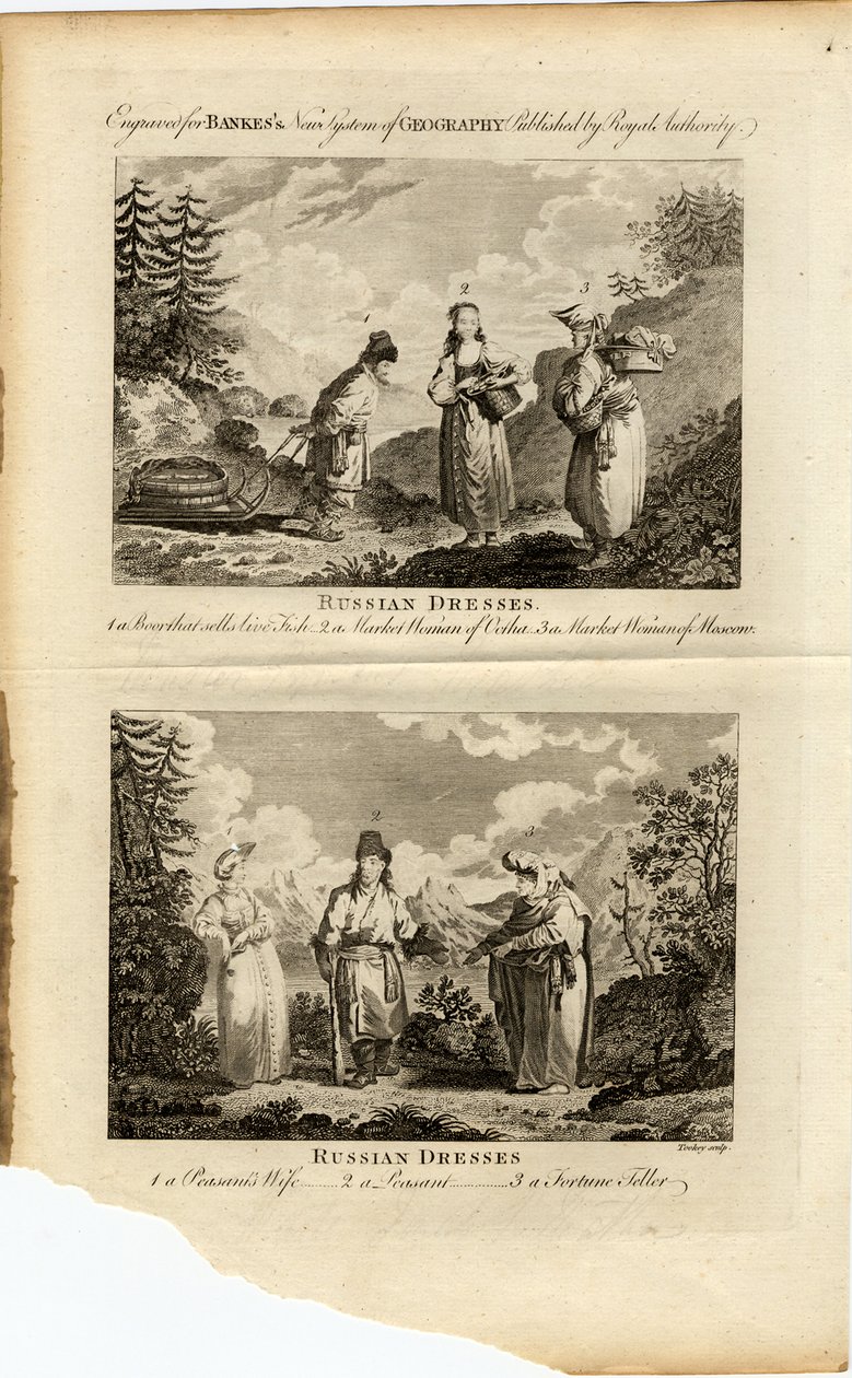 Abiti russi, ca 1775 da James Tookey