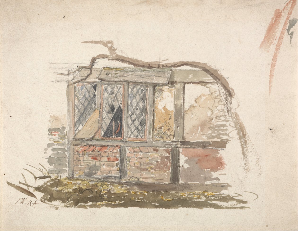 Muro e finestra di un cottage da James Ward