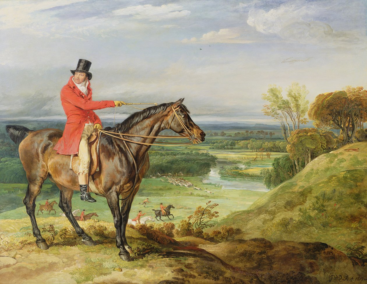 John Levett a caccia nel Parco di Wychnor, Staffordshire da James Ward