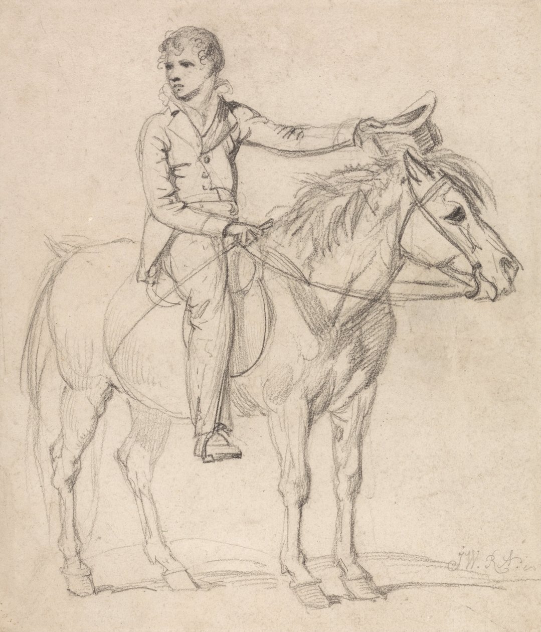 Lord Stanhope (poi conte di Chesterfield) da ragazzo, in sella a un pony da James Ward