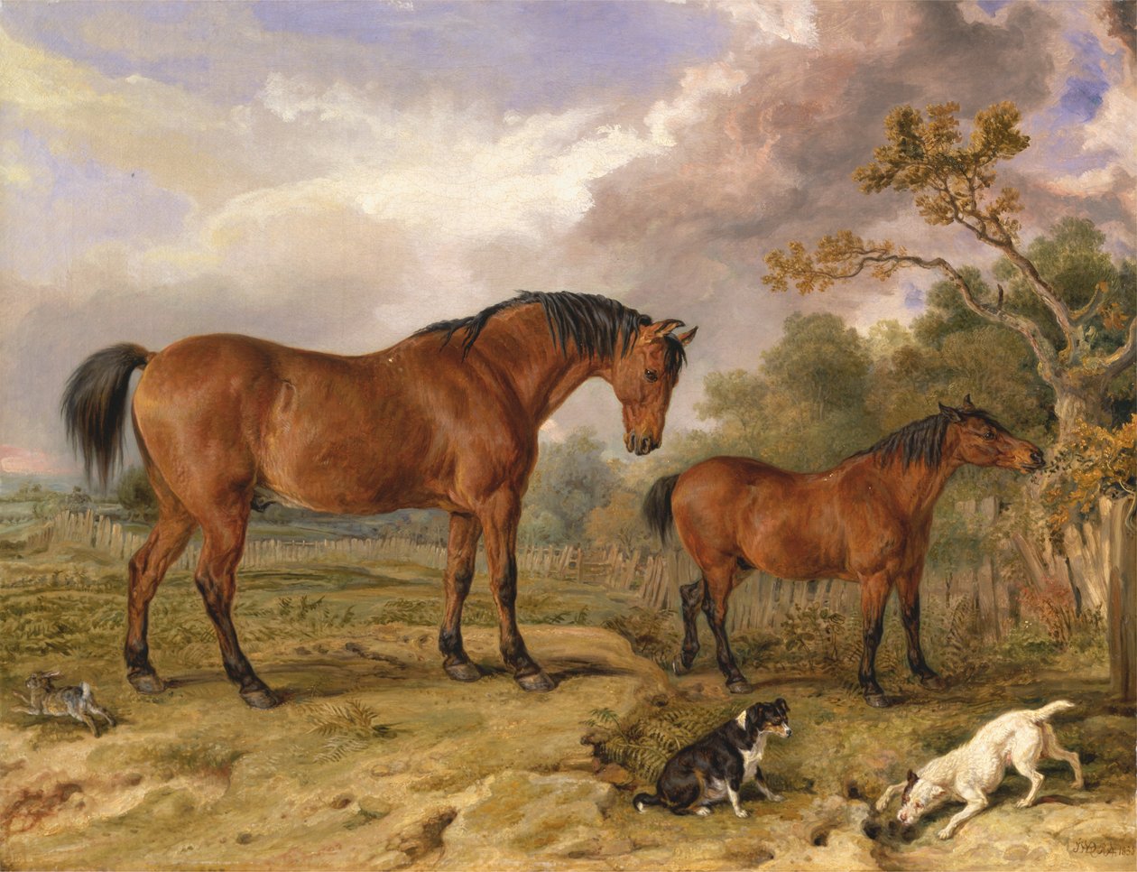 Ritratto di Reformer, Blucher, Tory e Crib, proprietà di Rowland Alston, Esq., M.P. [1836, Royal Academy of Arts, Londra, catalogo della mostra] da James Ward