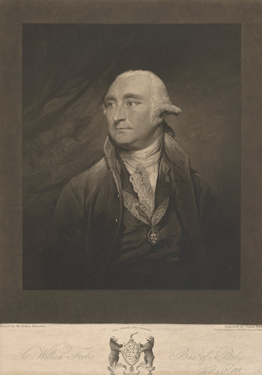 Sir William Forbes, 6° baronetto di Monymusk e Pitsligo da James Ward