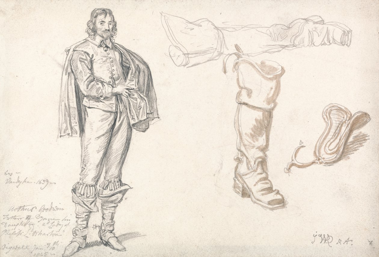 Studi dopo il Ritratto di Arthur Goodwin di Anthony van Dyck da James Ward