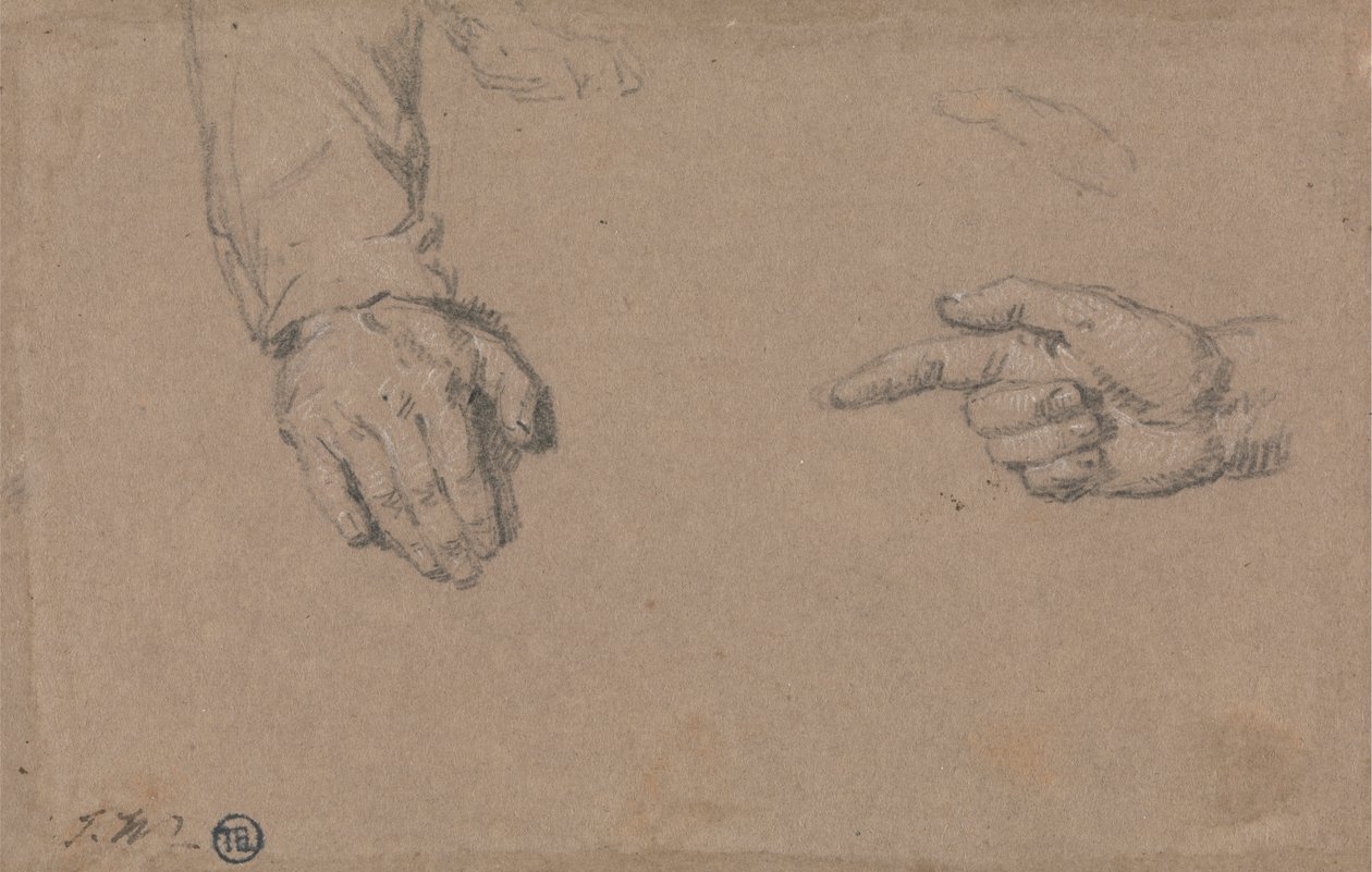 Studi di mani da James Ward