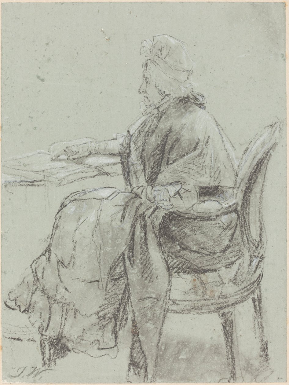 Studio di una donna anziana per "Disobbedienza scoperta" da James Ward