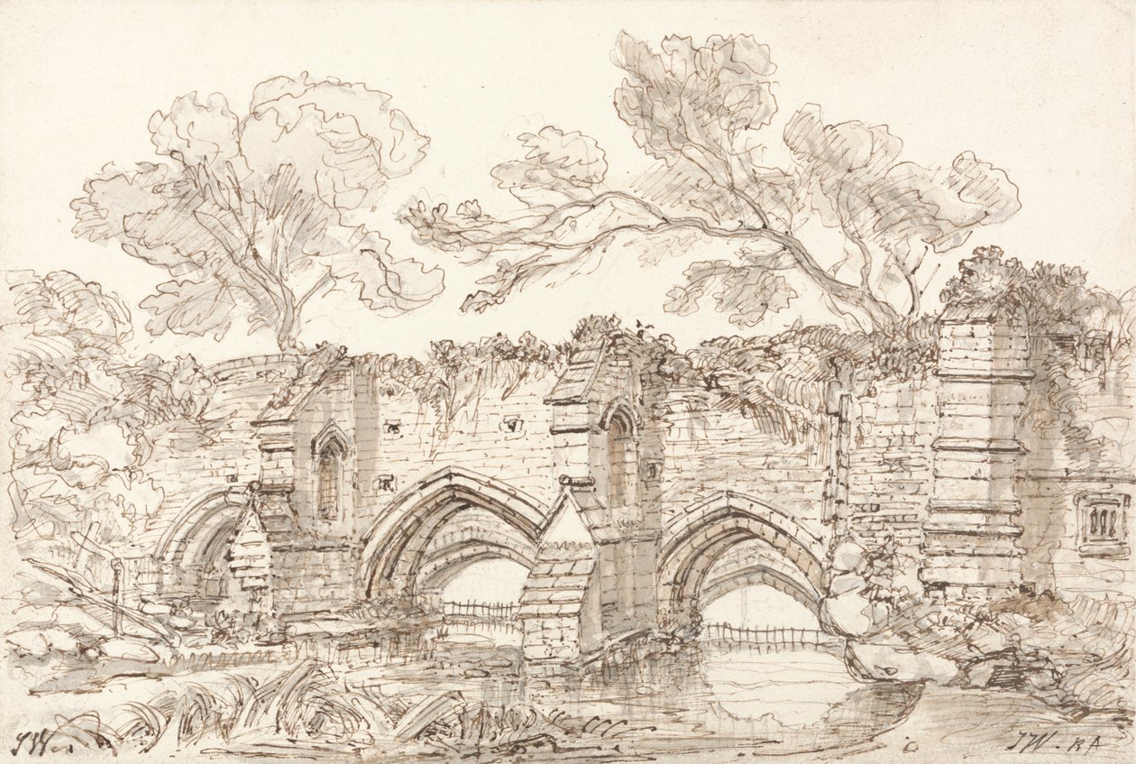 Il vecchio doppio ponte, Bury St. Edmunds da James Ward