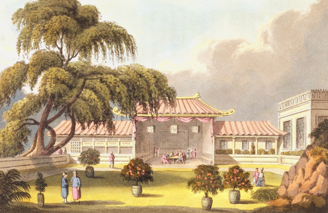 Sala da Banqueting in una Casa di Mandarino vicino a Canton, da 