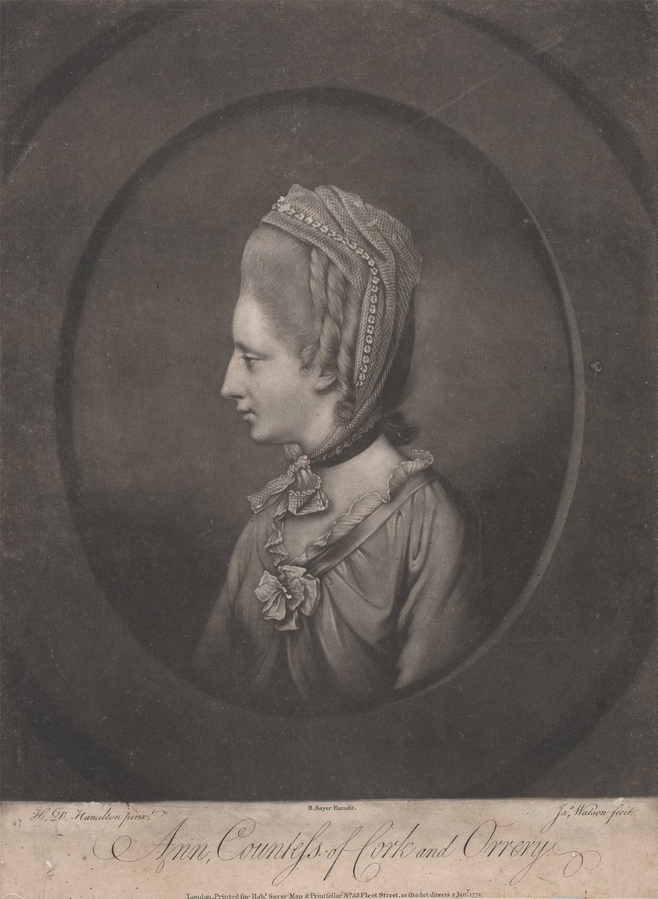 Anne, Contessa di Cork e Orrery (m. 1785) da James Watson