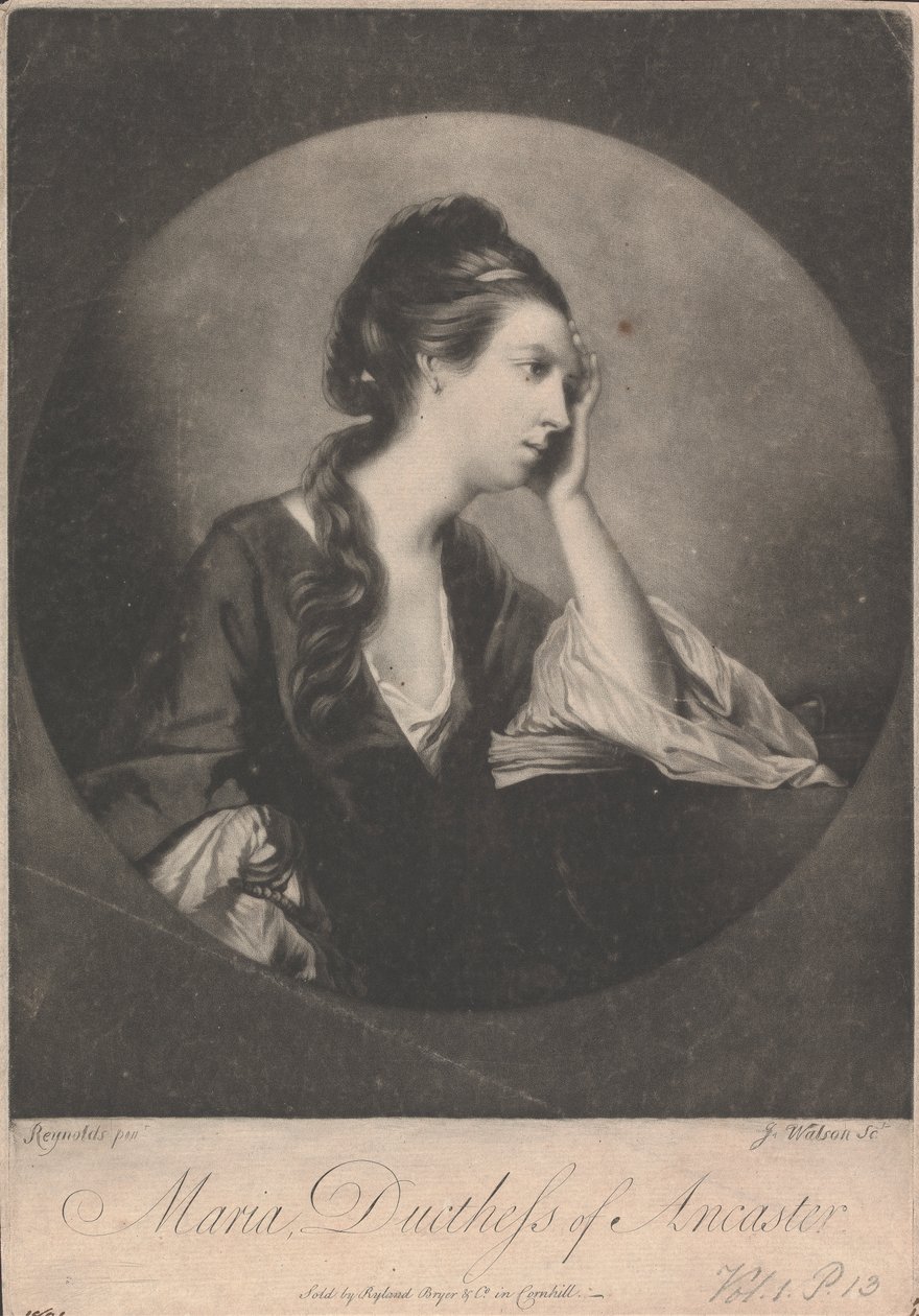 Mary Bertie (nata Panton) Duchessa di Ancaster e Kesteven da James Watson