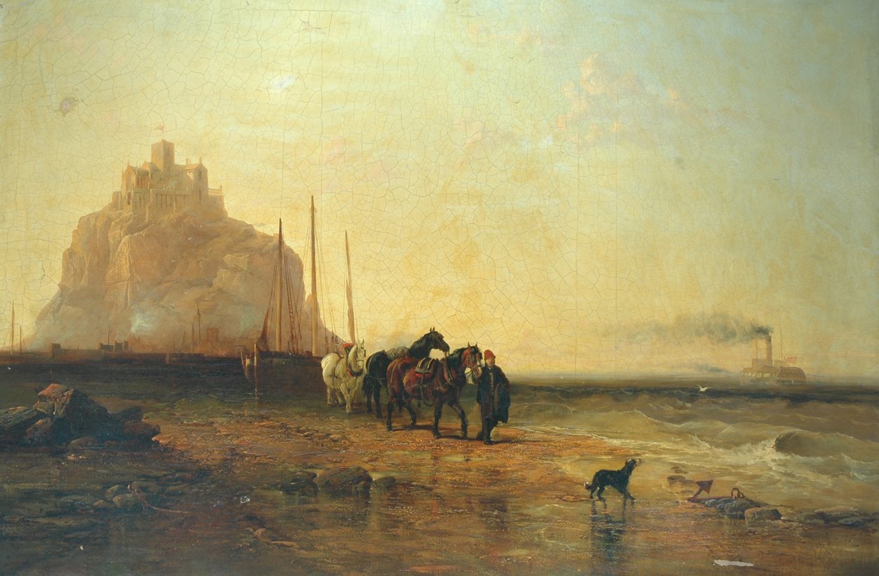 Sera al largo di St Michaels Mount, 1855 da James Webb