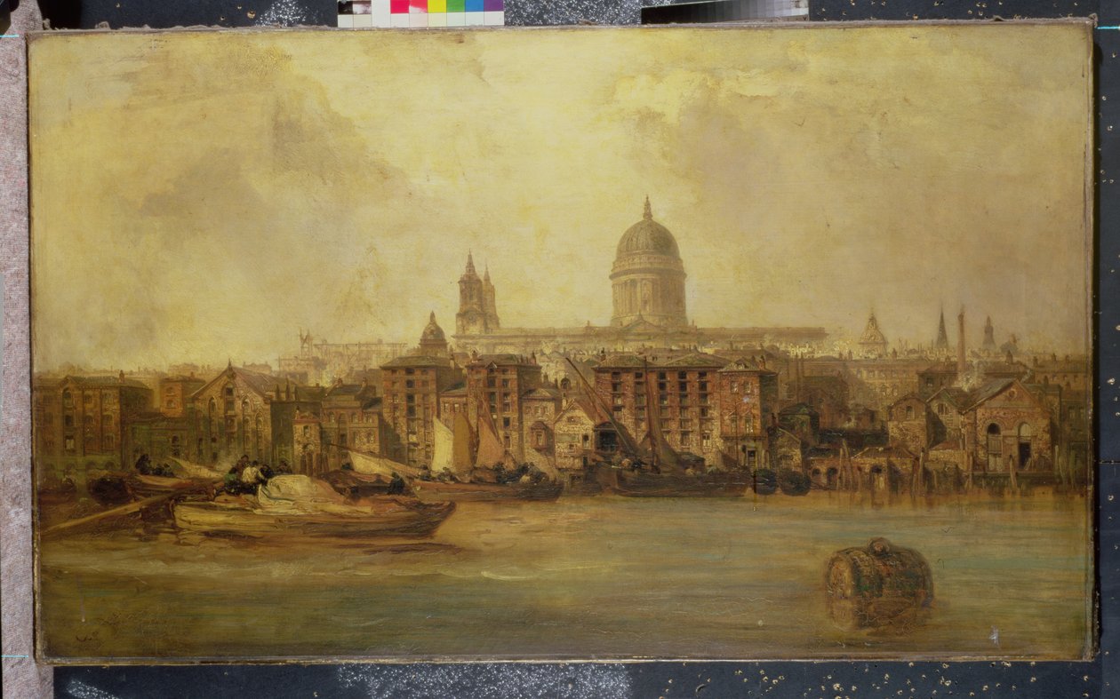 Il Tamigi vicino a Blackfriars da James Webb
