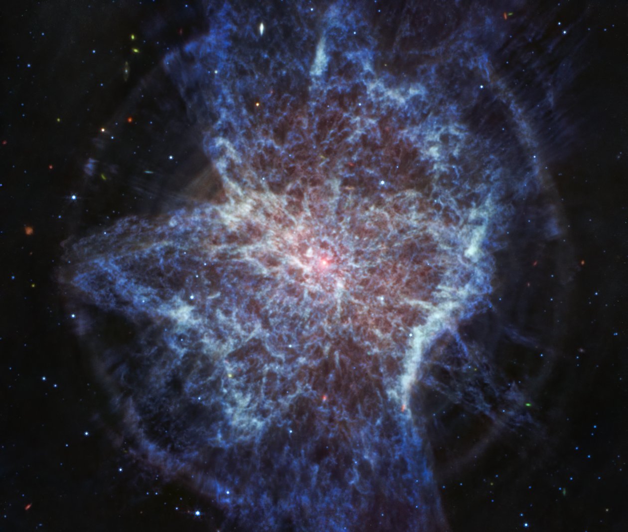 NGC 6072 (immagine NIRCam Compass) da James Webb Space Telescope (NASA)