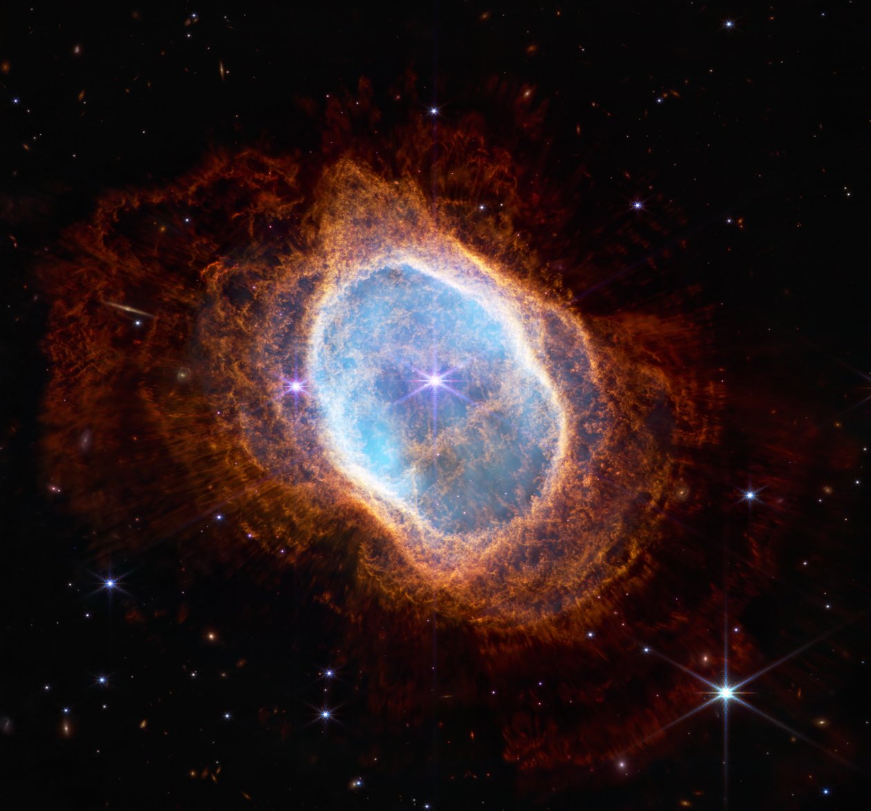 Nebulosa Anello del Sud (Immagine NIRCam) da James Webb Space Telescope (NASA)