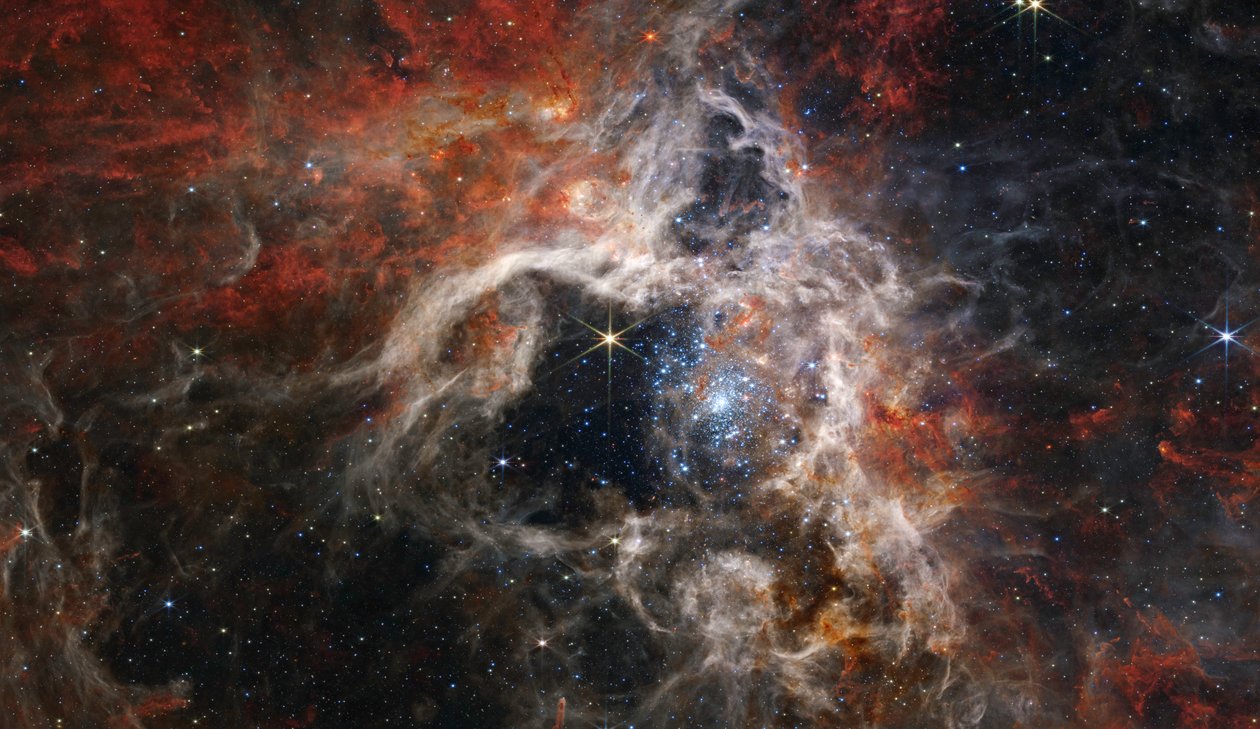 Nebulosa Tarantola (Immagine NIRCam) da James Webb Space Telescope (NASA)