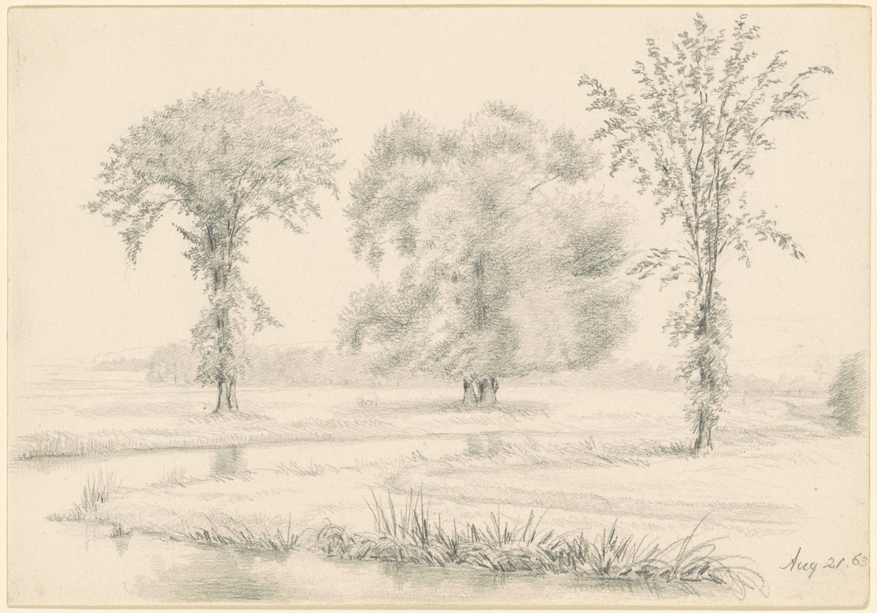 Paesaggio con Tre Alberi da James Wells Champney