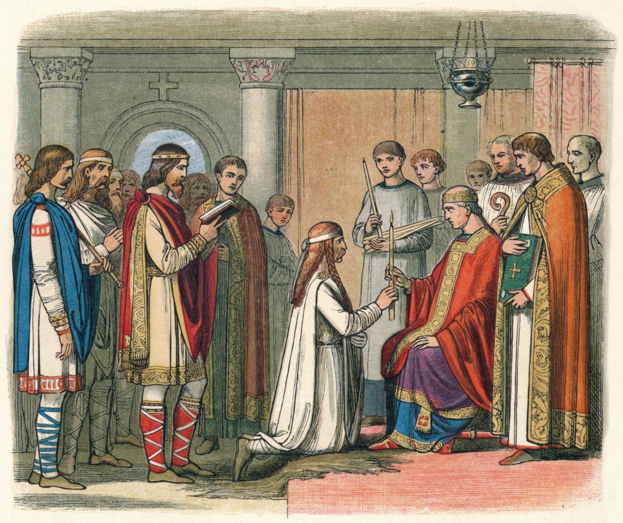 Battesimo del re Guthorm, 878 1864 da James William Edmund Doyle