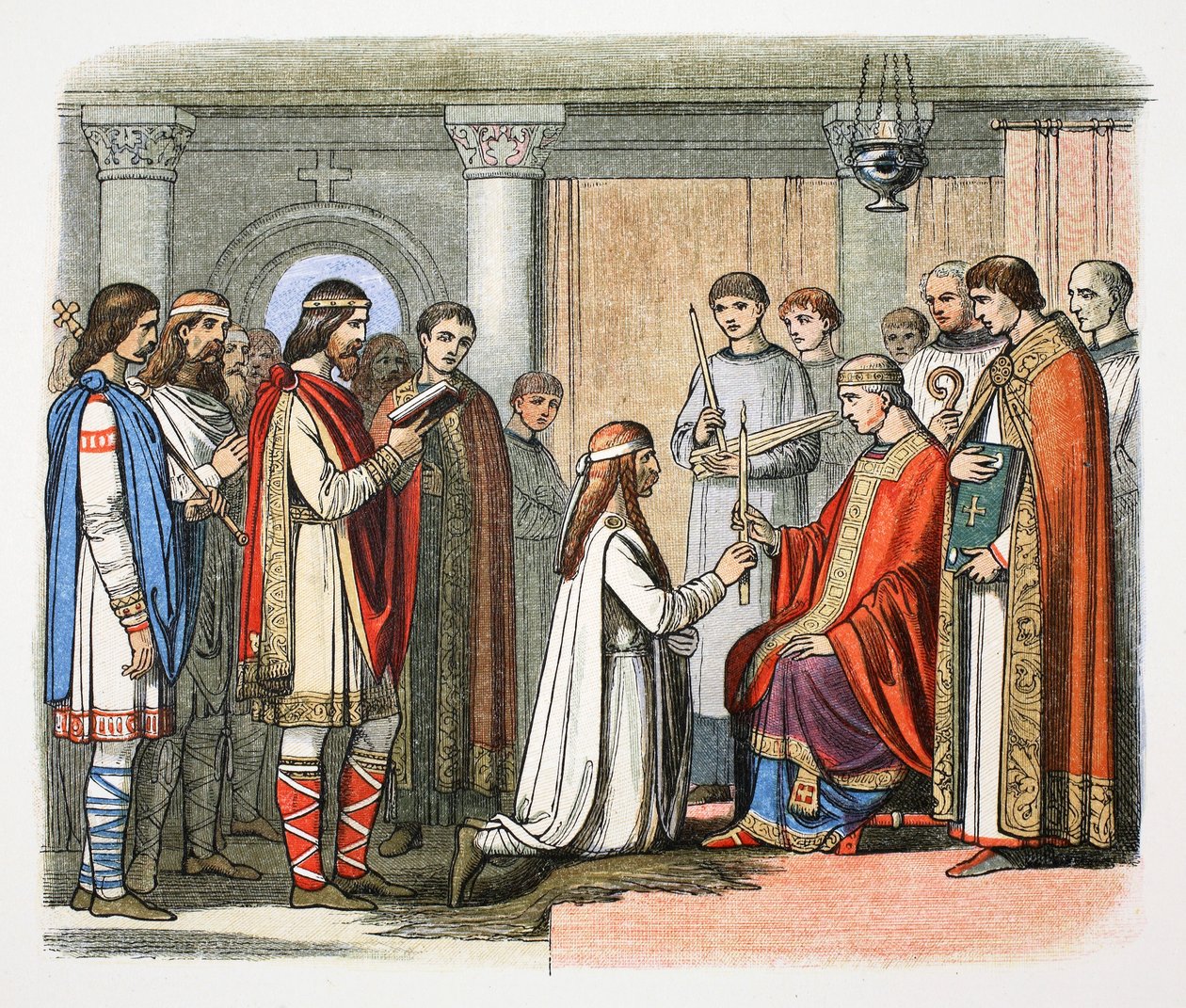 Battesimo del re Guthrum, 878, 1864 da James William Edmund Doyle