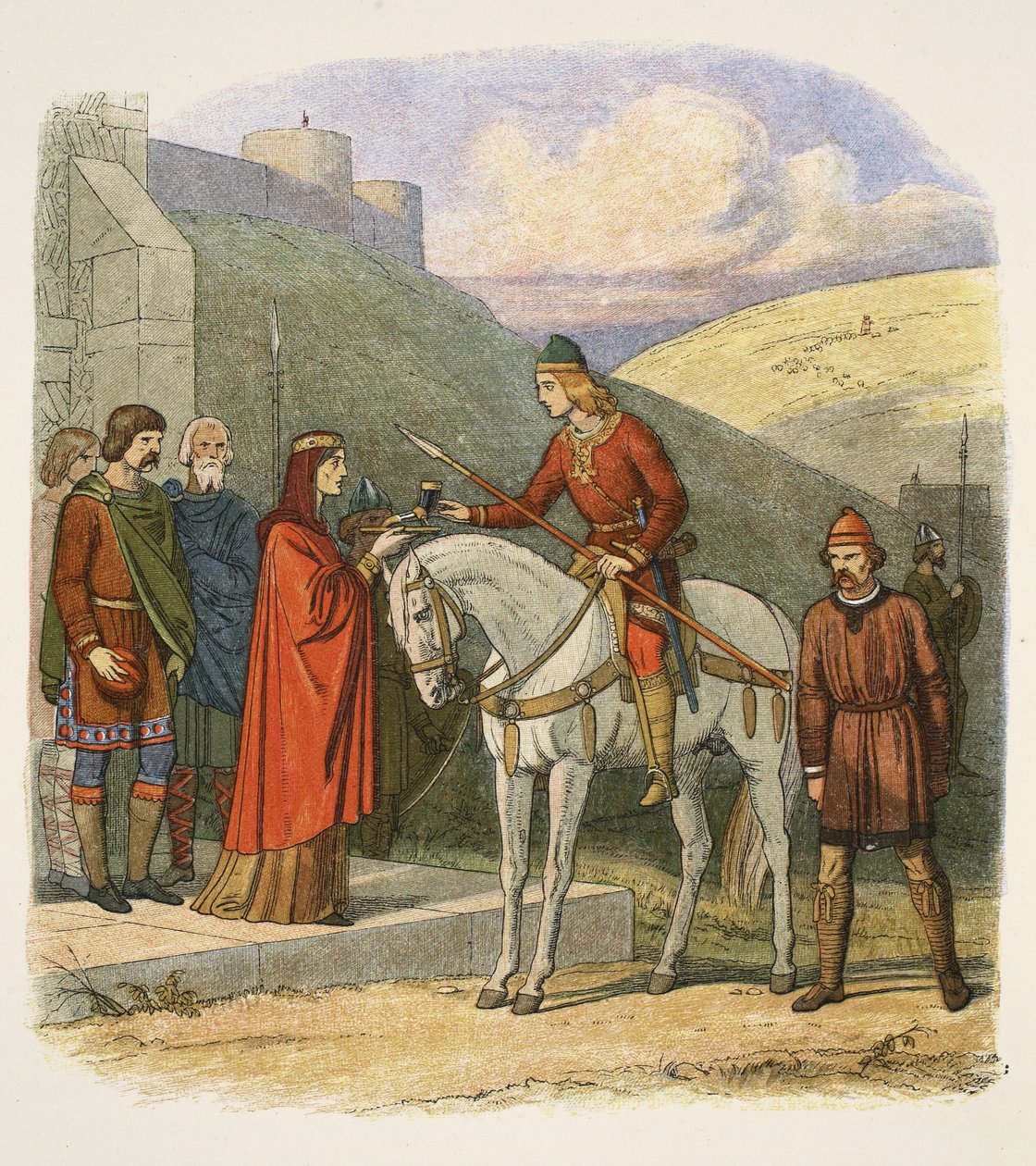 Edoardo assassinato a Corfe, 18 marzo 978, da Una cronaca d