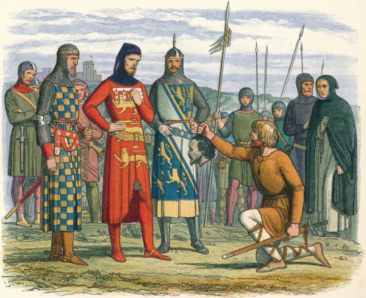 La testa di Gaveston mostrata al Conte di Lancaster, 1312, 1864 da James William Edmund Doyle