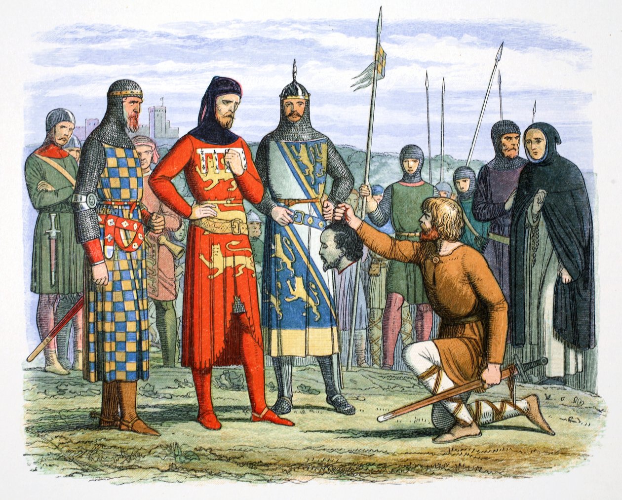 La testa di Piers Gaveston mostrata al conte di Lancaster da James William Edmund Doyle