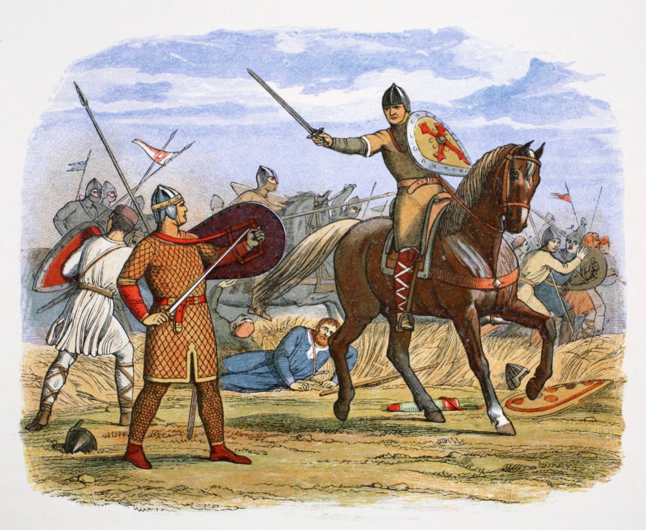 Roberto, Duca di Normandia, catturato nella Battaglia di Tinchebraye, Normandia, 1106 1864 da James William Edmund Doyle