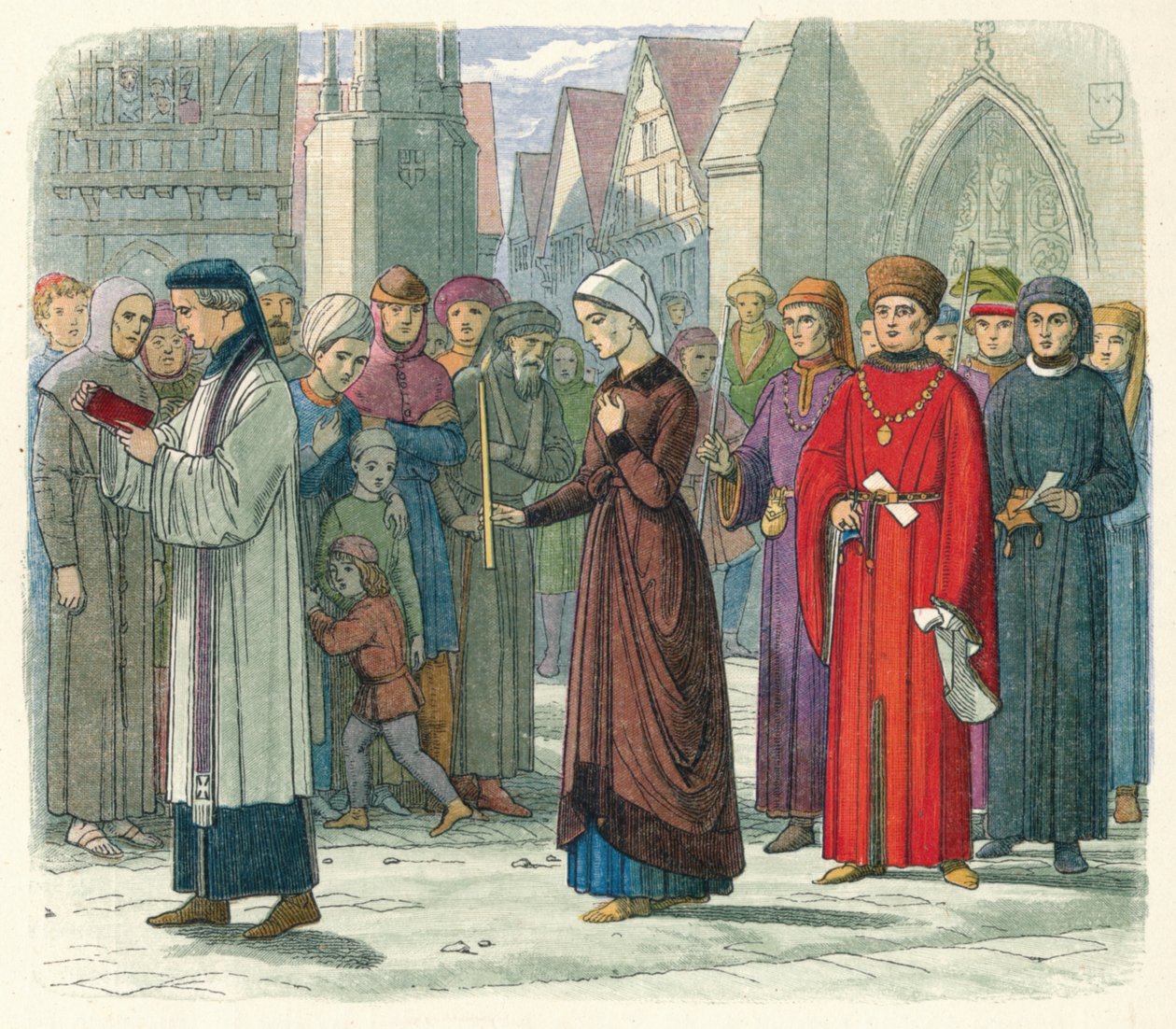 La Duchessa di Gloucester fa penitenza, 1441 da James William Edmund Doyle