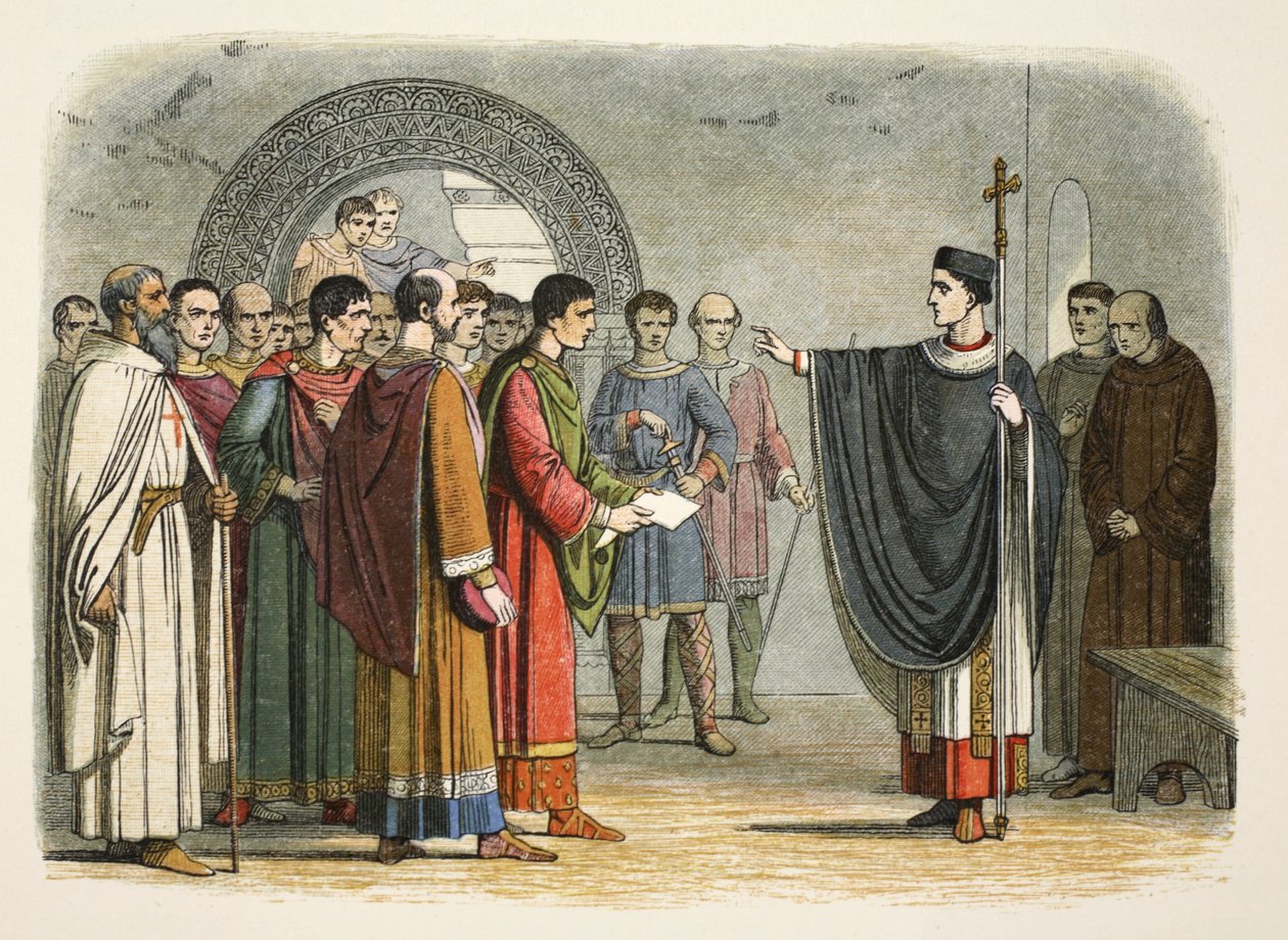 Tommaso Becket proibisce al conte di Leicester di emettere sentenza su di lui da James William Edmund Doyle