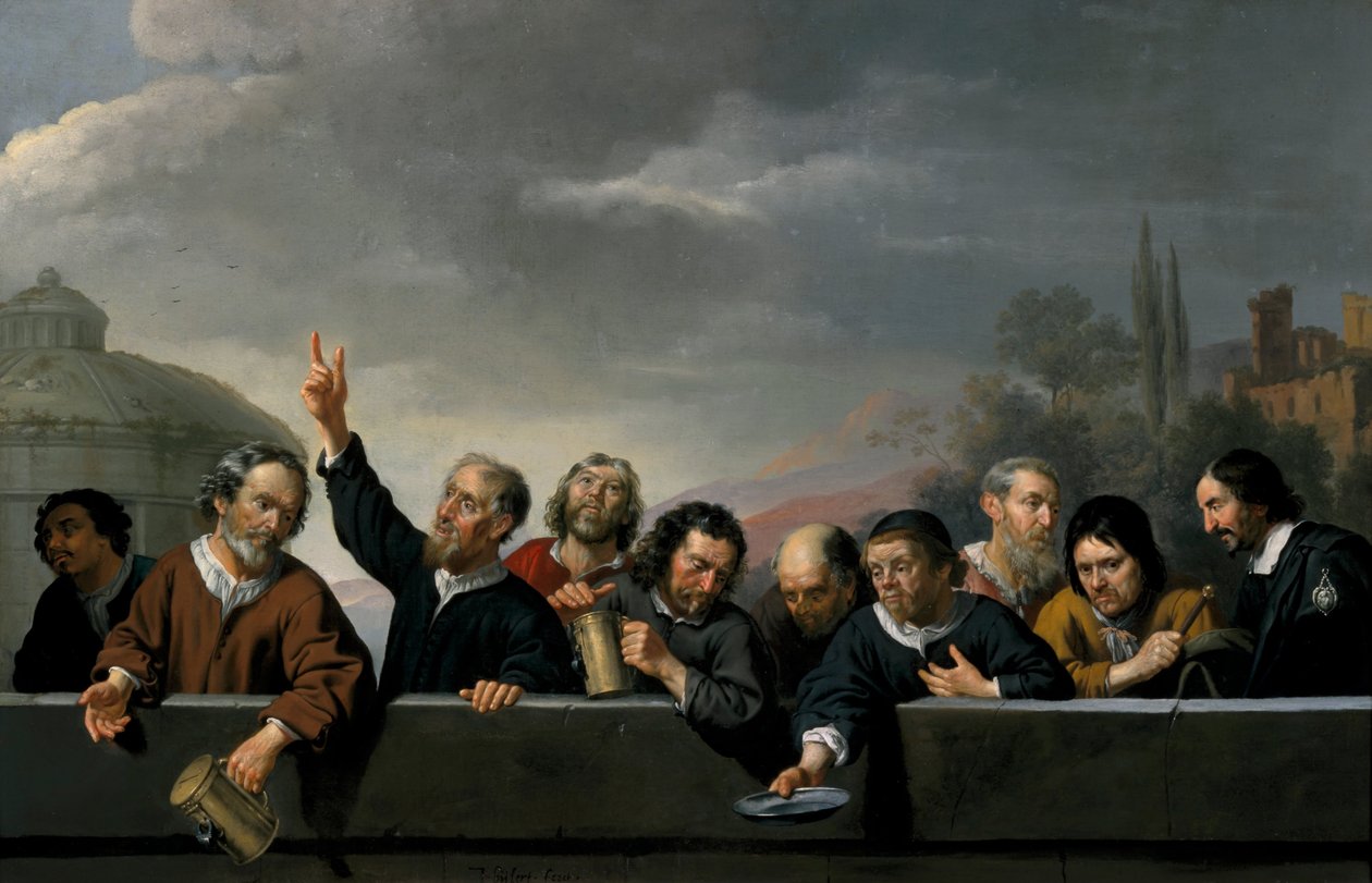 Ritratti degli abitanti dello St Jobsgasthuis a Utrecht da Jan van Bijlert or Bylert